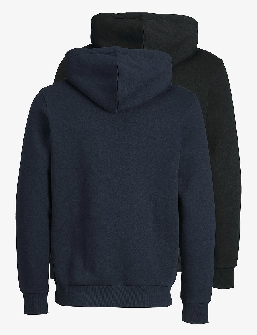 Jack & Jones - JJECORP LOGO SWEAT HOOD 2PK MP NOOS - kapuzenpullover - black - 2