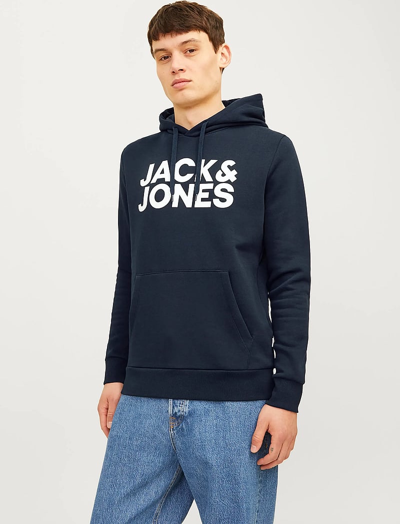 Jack & Jones - JJECORP LOGO SWEAT HOOD 2PK MP NOOS - kapuzenpullover - black - 4