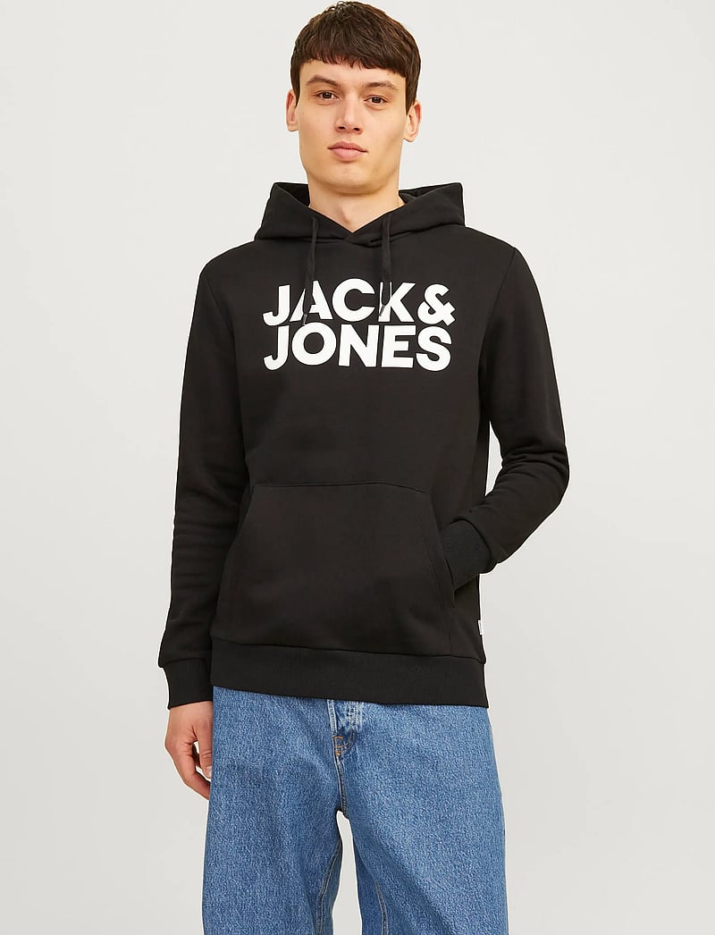 Jack & Jones - JJECORP LOGO SWEAT HOOD 2PK MP NOOS - kapuzenpullover - black - 5