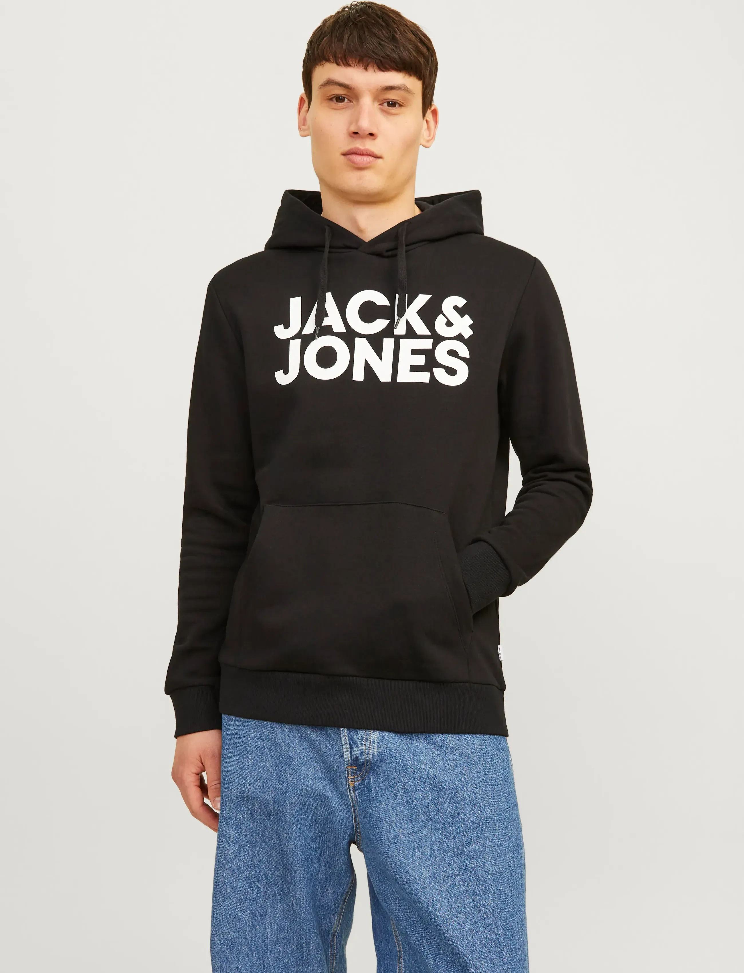 Jack & Jones - JJECORP LOGO SWEAT HOOD 2PK MP NOOS - hoodies - black - 5