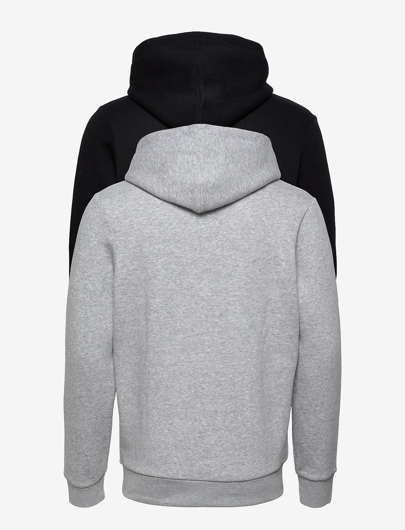 Jack & Jones - JJECORP LOGO SWEAT HOOD 2PK MP NOOS - truien en hoodies - light grey melange - 1
