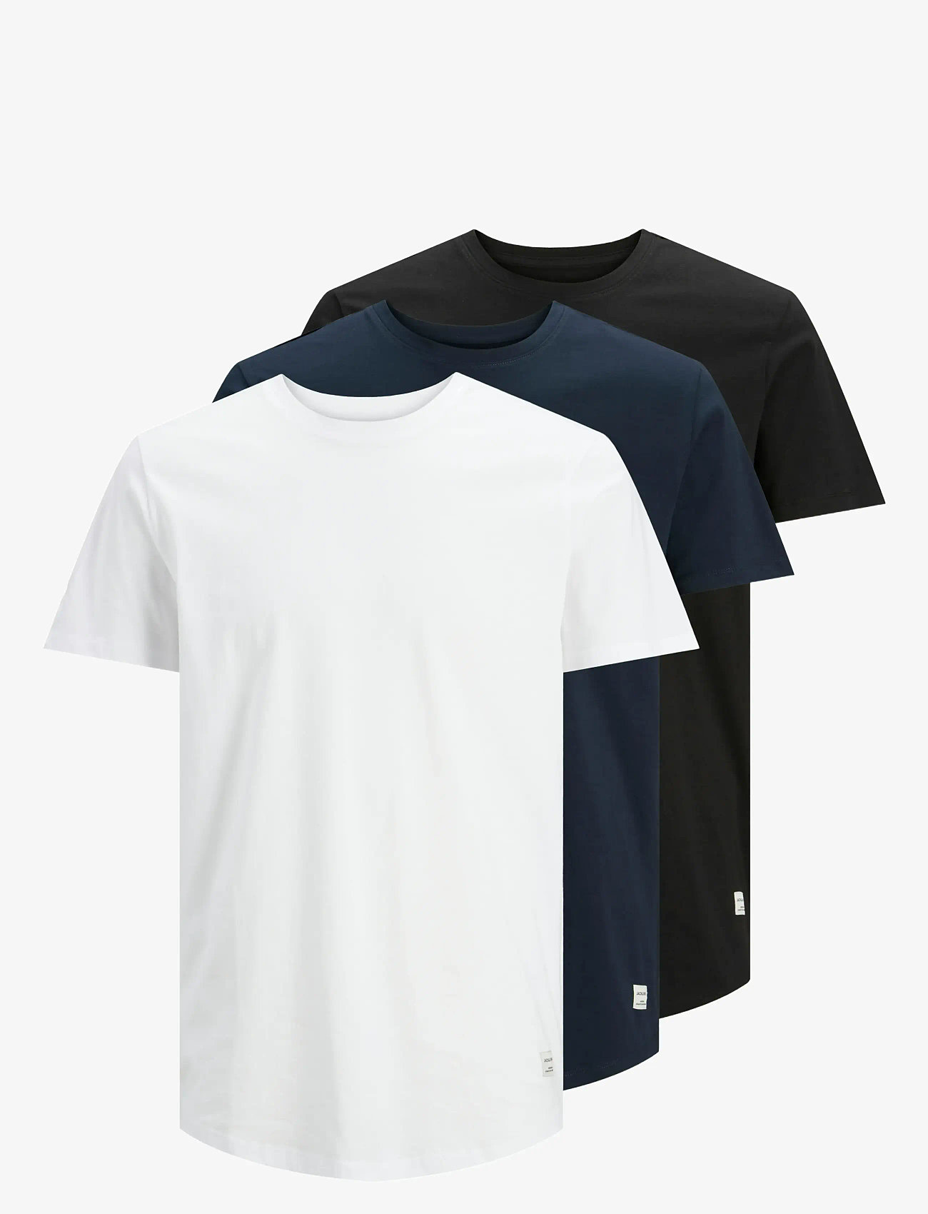 Jack & Jones - JJENOA TEE SS CREW NECK 3PK MP NOOS - kortærmede t-shirts - white - 1