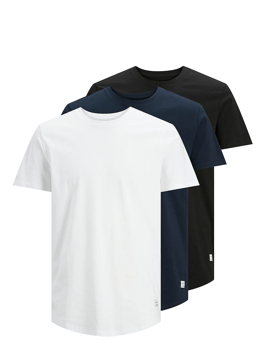 Jack & Jones - JJENOA TEE SS CREW NECK 3PK MP NOOS - t-shirts à manches courtes - white - 1