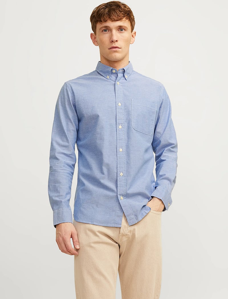 Jack & Jones - JPRBLUBROOK OXFORD SHIRT L/S NOOS - oxford-skjortor - cashmere blue - 0