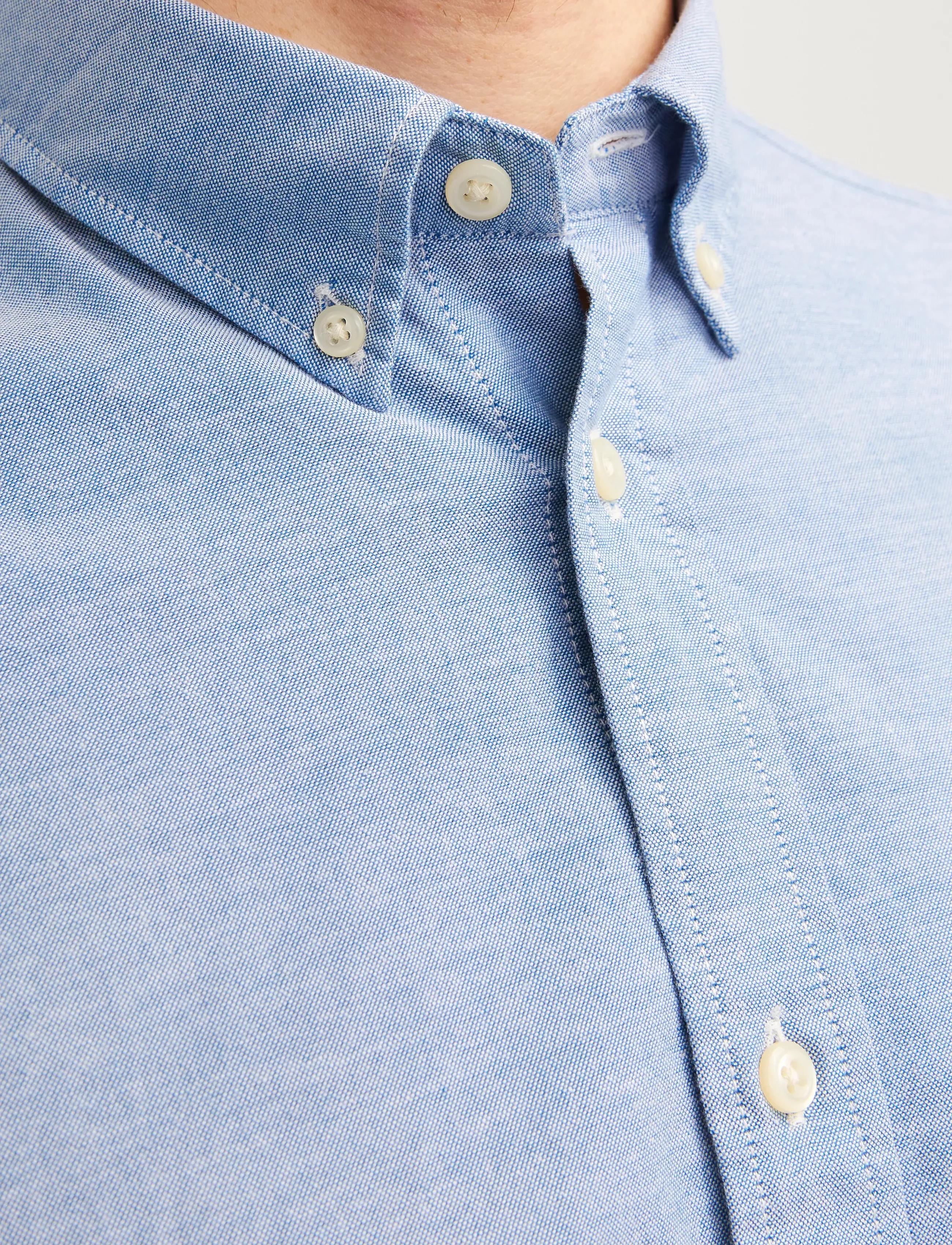 Jack & Jones - JPRBLUBROOK OXFORD SHIRT L/S NOOS - oksfordo marškiniai - cashmere blue - 4
