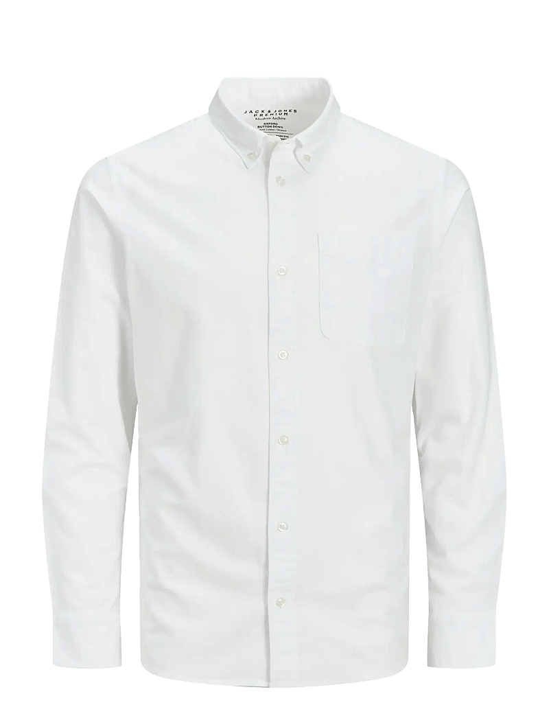 Jack & Jones - JPRBLUBROOK OXFORD SHIRT L/S NOOS - oxford-skjortor - white - 1