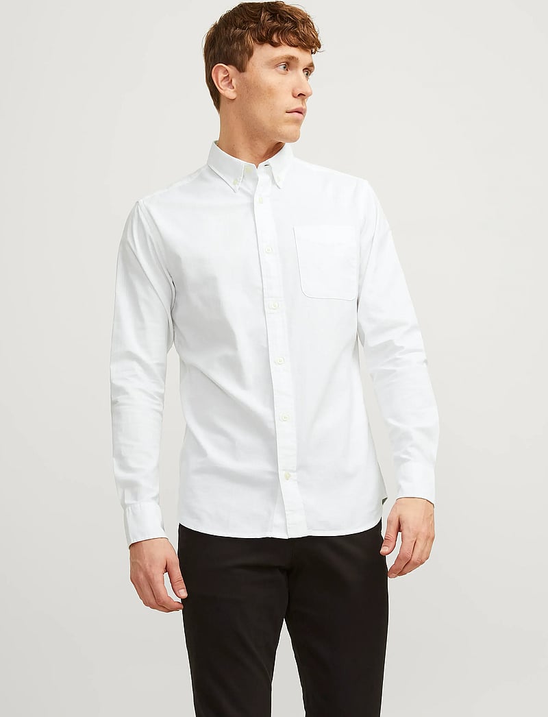 Jack & Jones - JPRBLUBROOK OXFORD SHIRT L/S NOOS - oxford-skjortor - white - 0