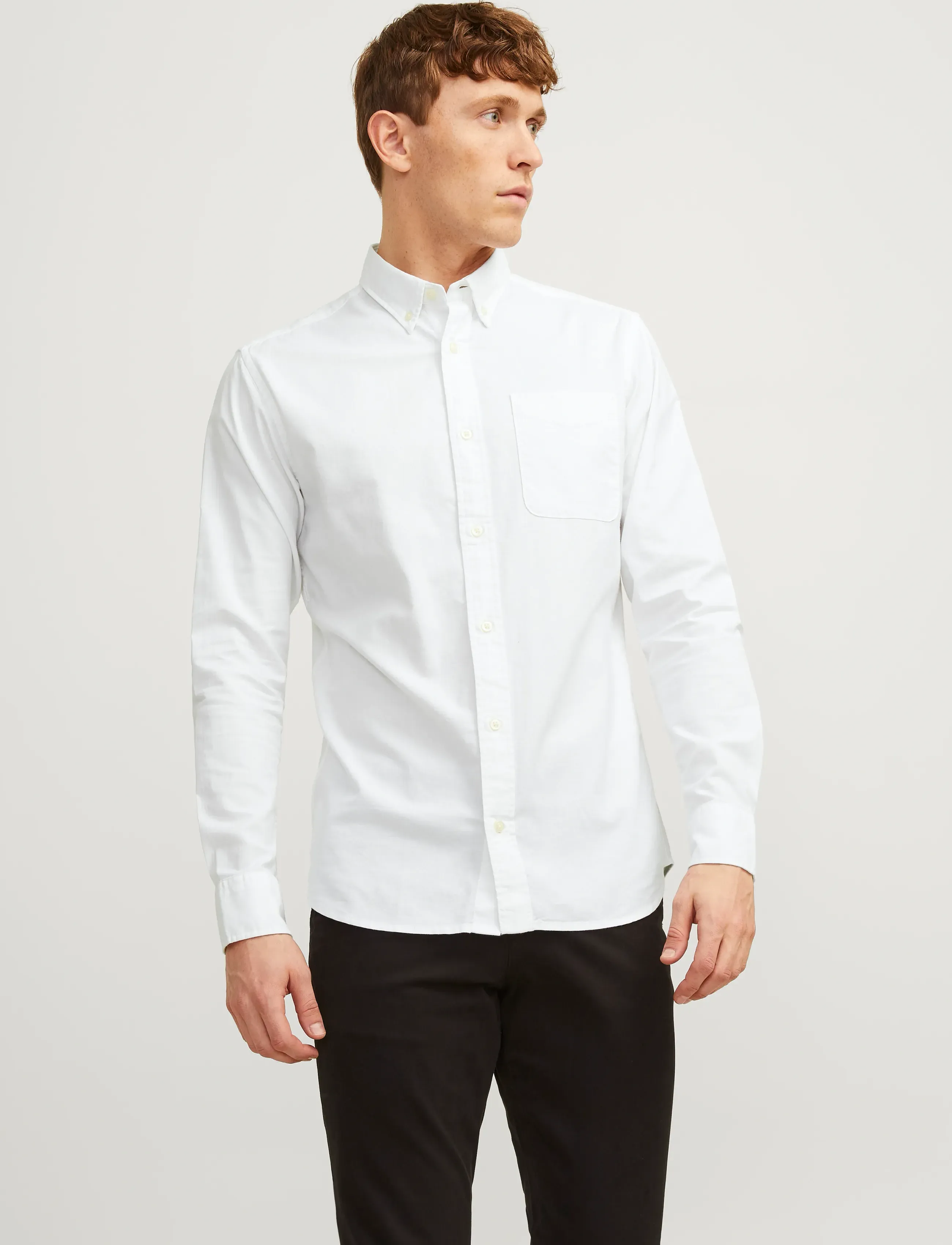 Jack & Jones JPRBLUBROOK OXFORD SHIRT L/S NOOS - Deals - WHITE / white