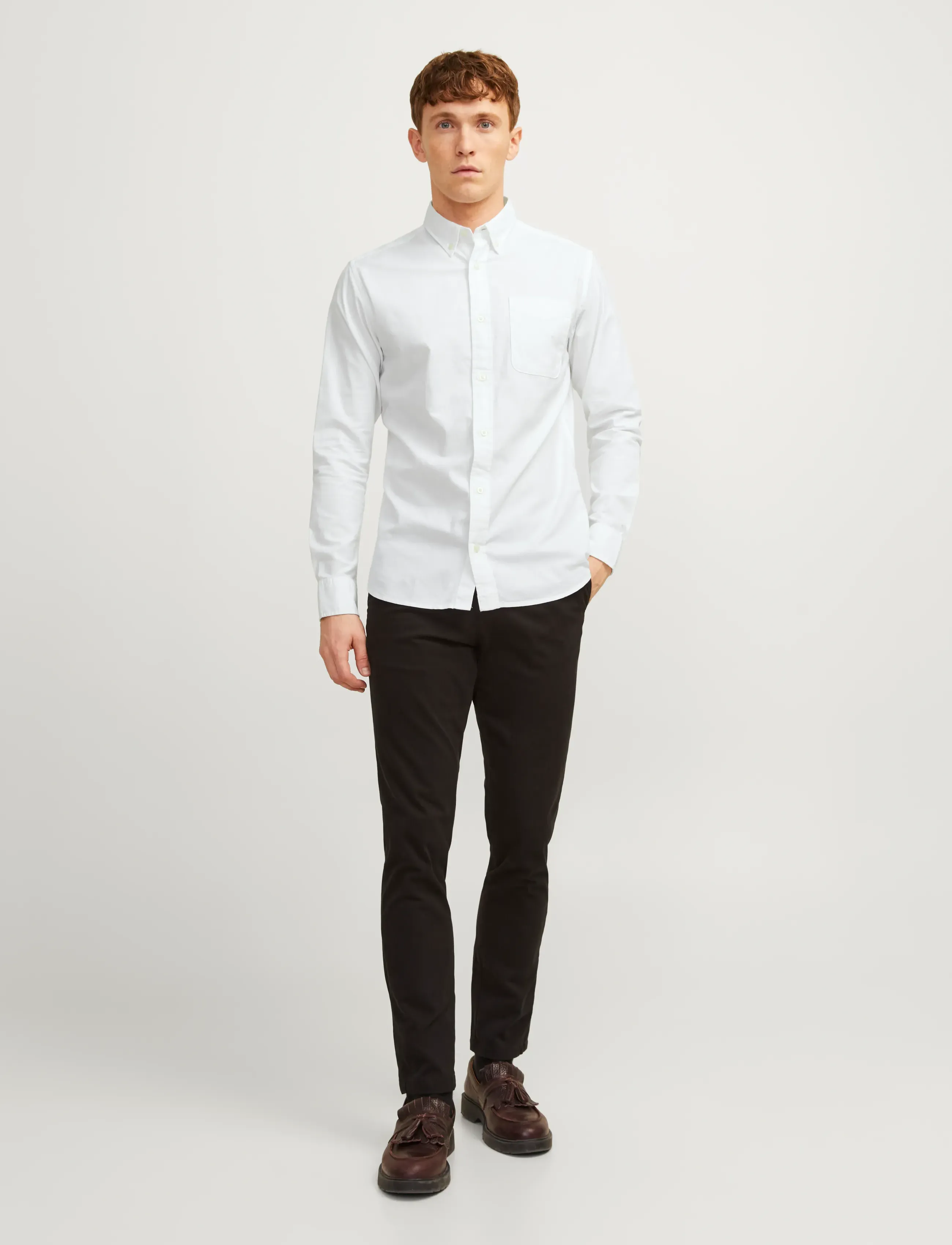 Jack & Jones - JPRBLUBROOK OXFORD SHIRT L/S NOOS - oxford skjorter - white - 3