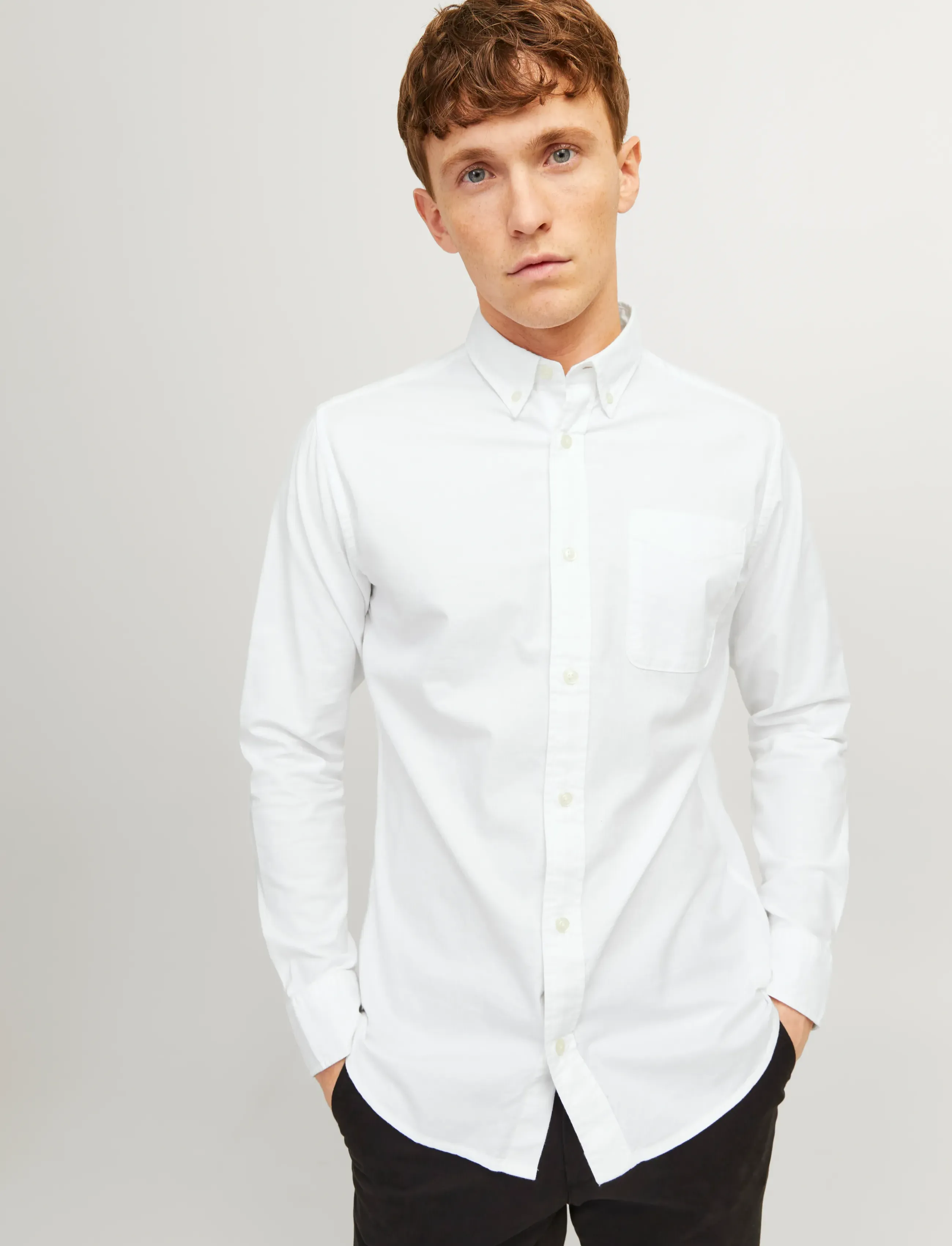 Jack & Jones - JPRBLUBROOK OXFORD SHIRT L/S NOOS - oxford skjorter - white - 5