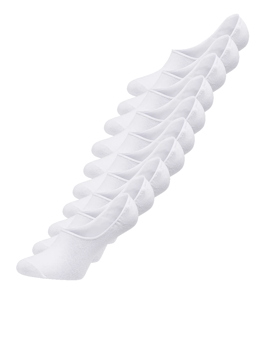 Jack & Jones - JACBASIC MULTI SHORT SOCK 10 PACK NOOS - socken im multipack - white - 0