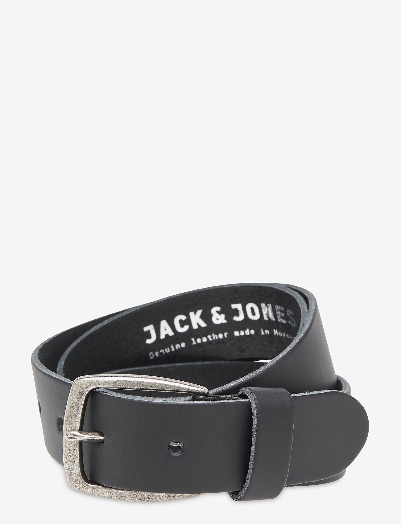 Jack & Jones - JACMICHIGAN LTN LEATHER BELT - black - 0