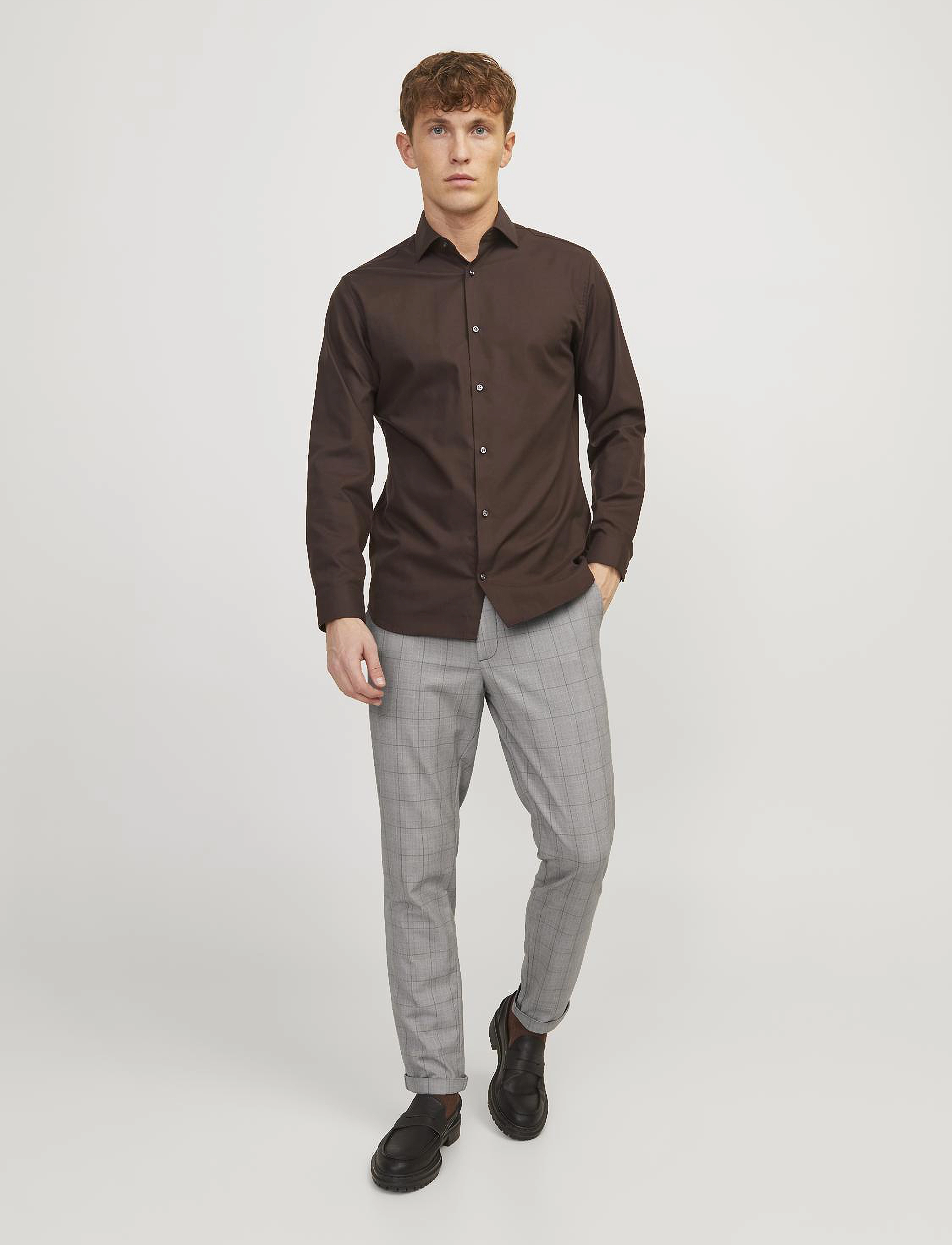 Jack & Jones - JPSTMARCO CONNOR NOOS - Ülikonnapüksid - otter - 4