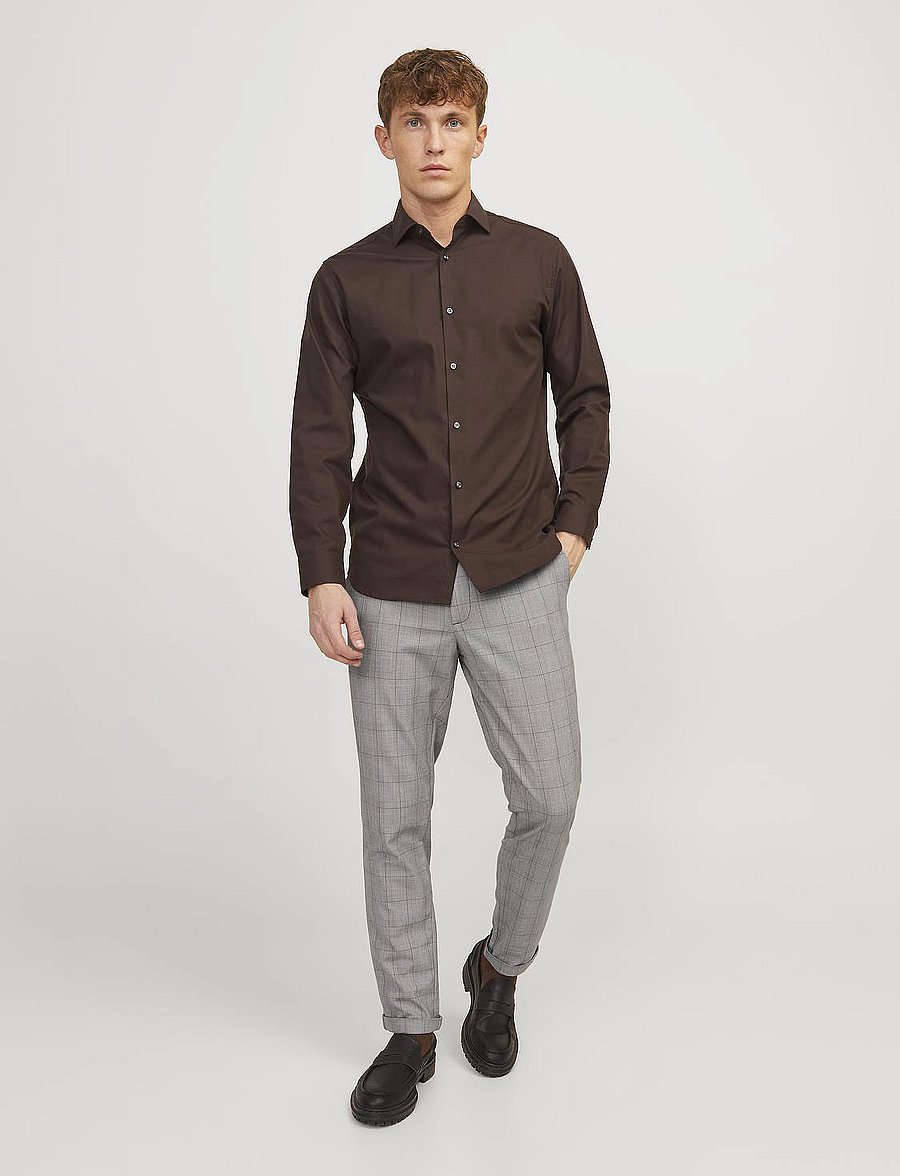Jack & Jones - JPSTMARCO CONNOR NOOS - pantalons habillés - otter - 4