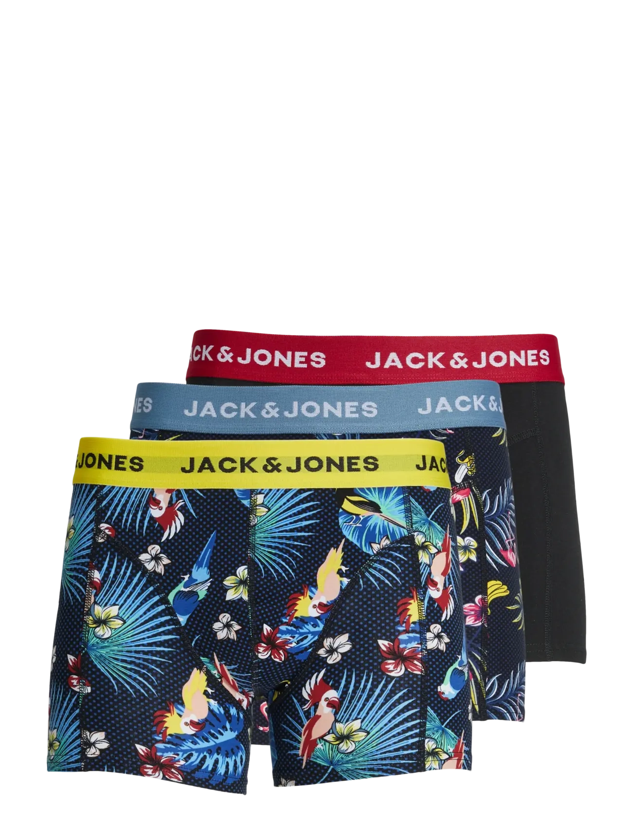 Jack & Jones JACFLOWER BIRD TRUNKS 3 PACK NOOS - Underkläder - SURF THE WEB / navy