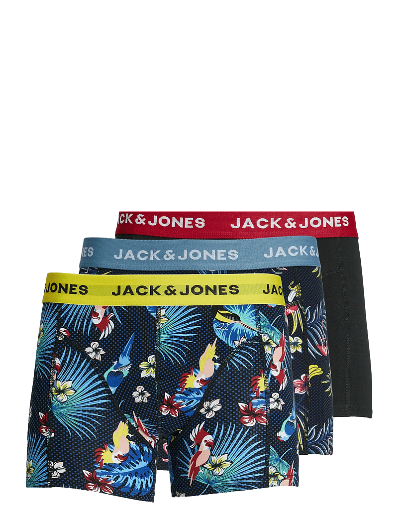 Jack & Jones - JACFLOWER BIRD TRUNKS 3 PACK NOOS - multipack underbukser - surf the web - 1