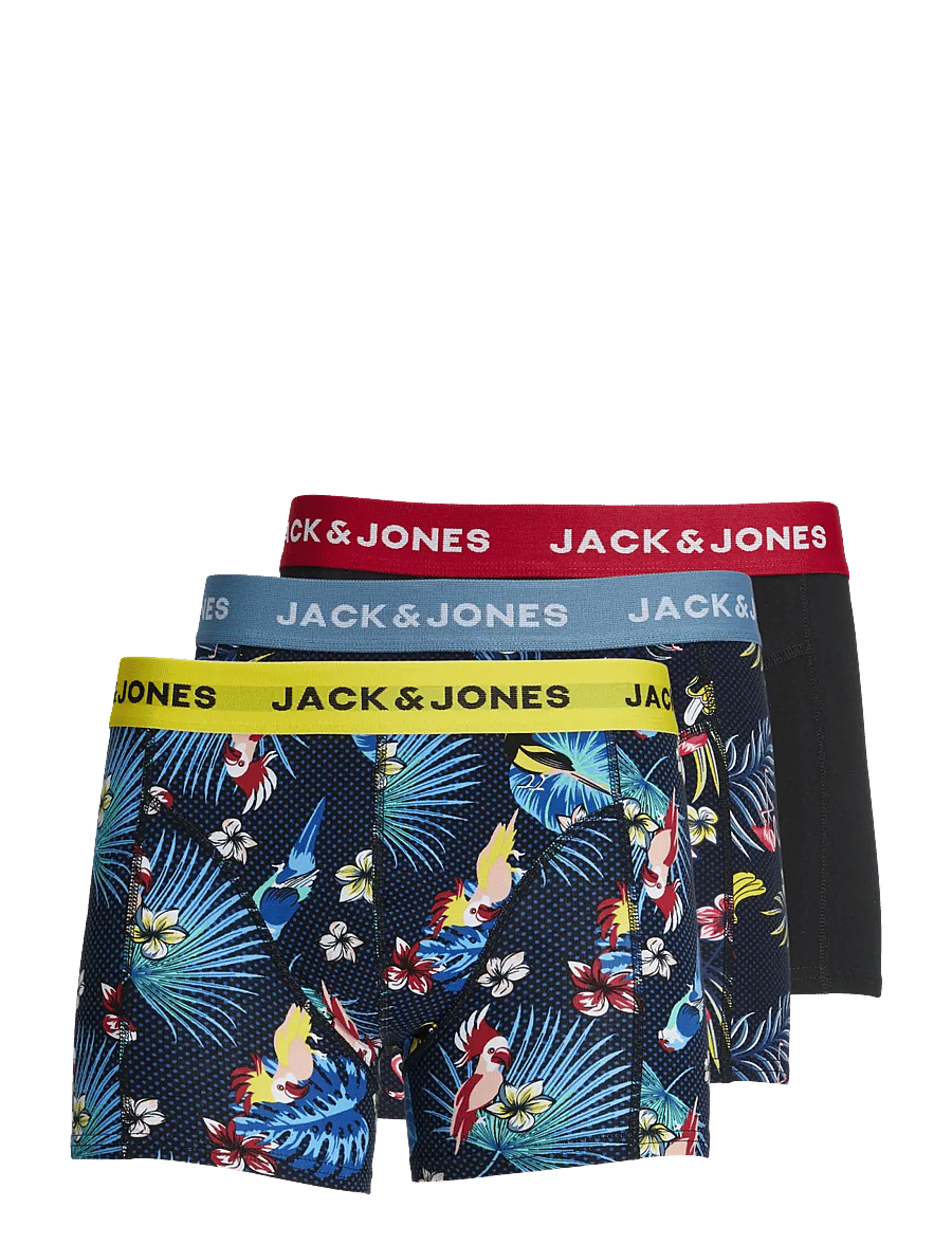 Jack & Jones - JACFLOWER BIRD TRUNKS 3 PACK NOOS - multipakk aluspüksid - surf the web - 1