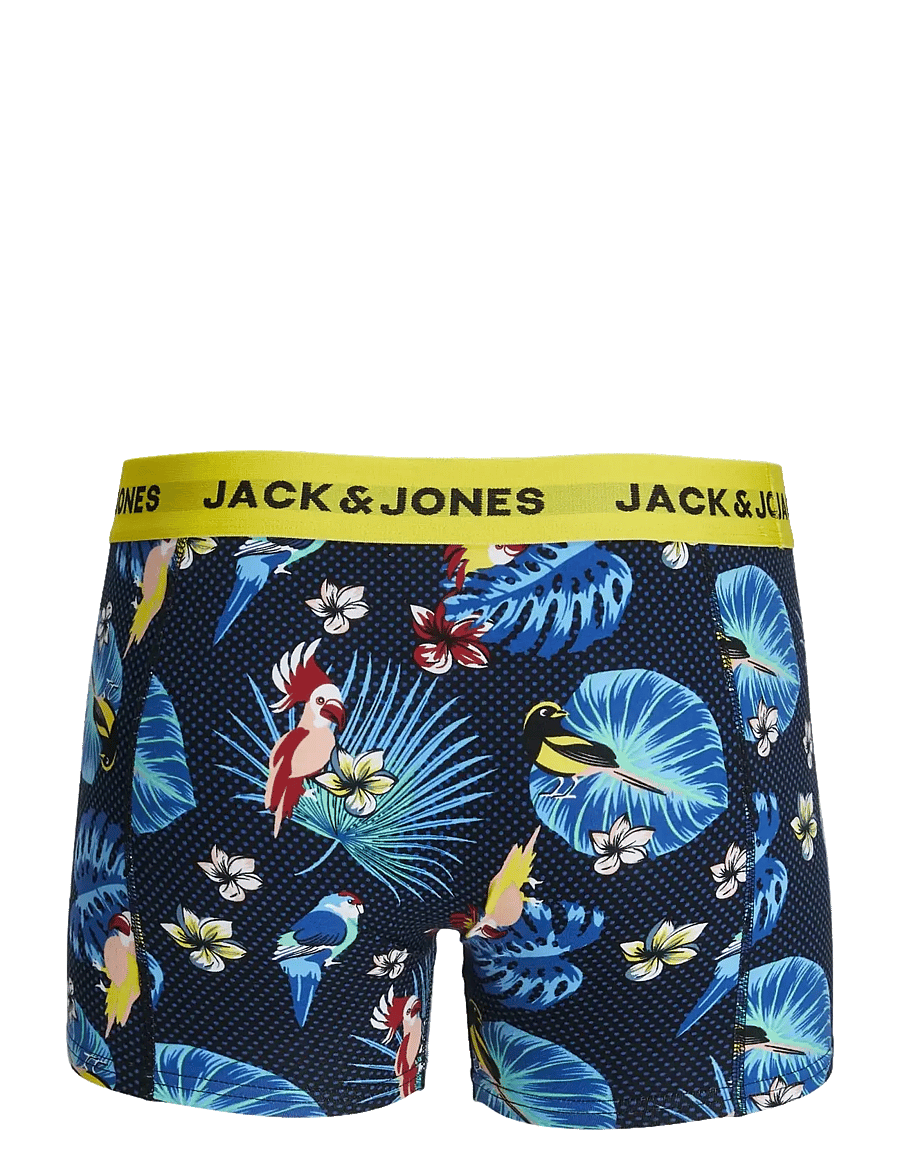 Jack & Jones - JACFLOWER BIRD TRUNKS 3 PACK NOOS - multipakk aluspüksid - surf the web - 2