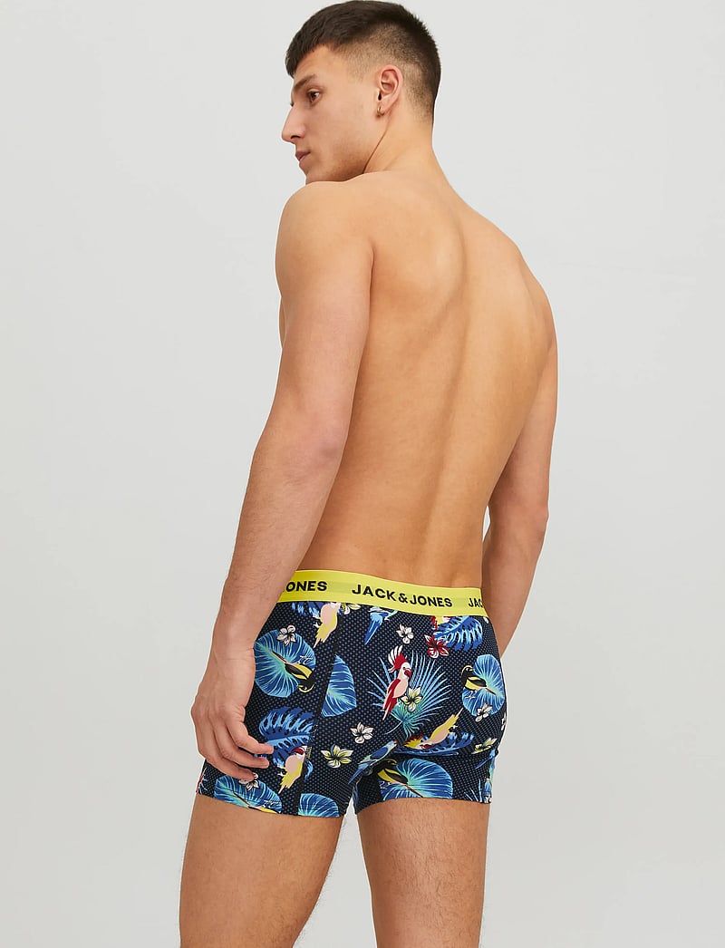Jack & Jones - JACFLOWER BIRD TRUNKS 3 PACK NOOS - multipack underbukser - surf the web - 3