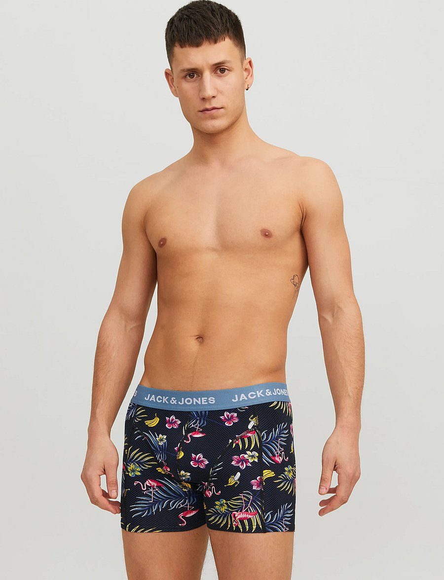 Jack & Jones - JACFLOWER BIRD TRUNKS 3 PACK NOOS - multipakk aluspüksid - surf the web - 5