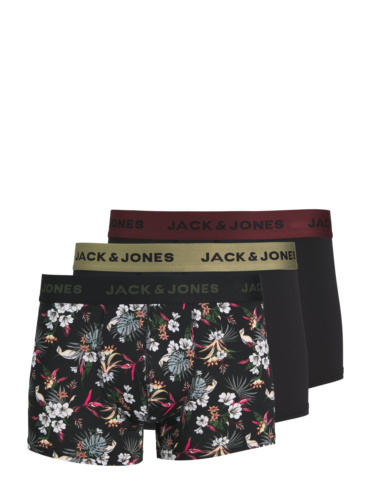 Jack & Jones JACFLOWER MICROFIBER 3 PACK NOOS - Kalsonger - BLACK / black