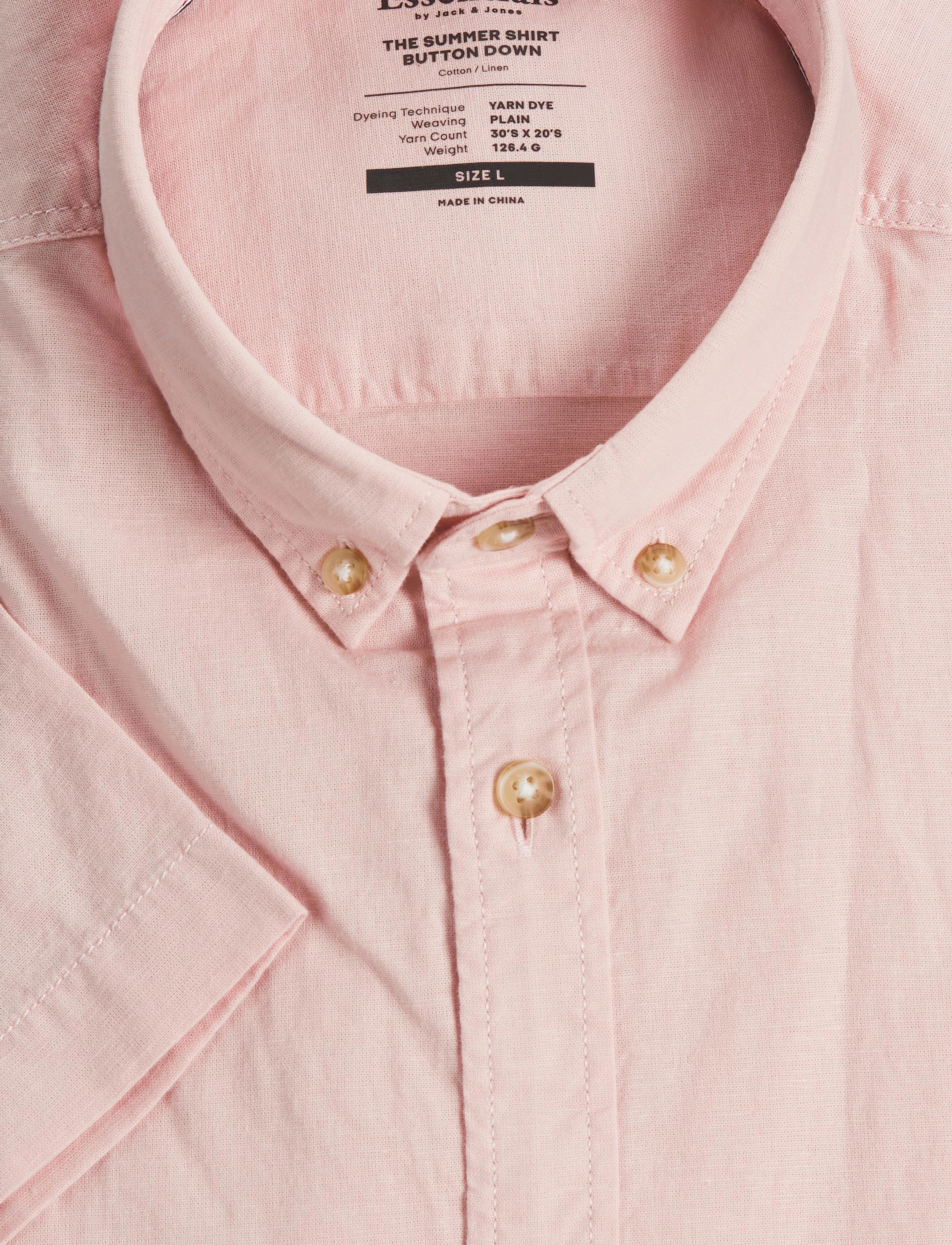Jack & Jones - JJESUMMER SHIRT S/S S22 SN - peach whip - 1