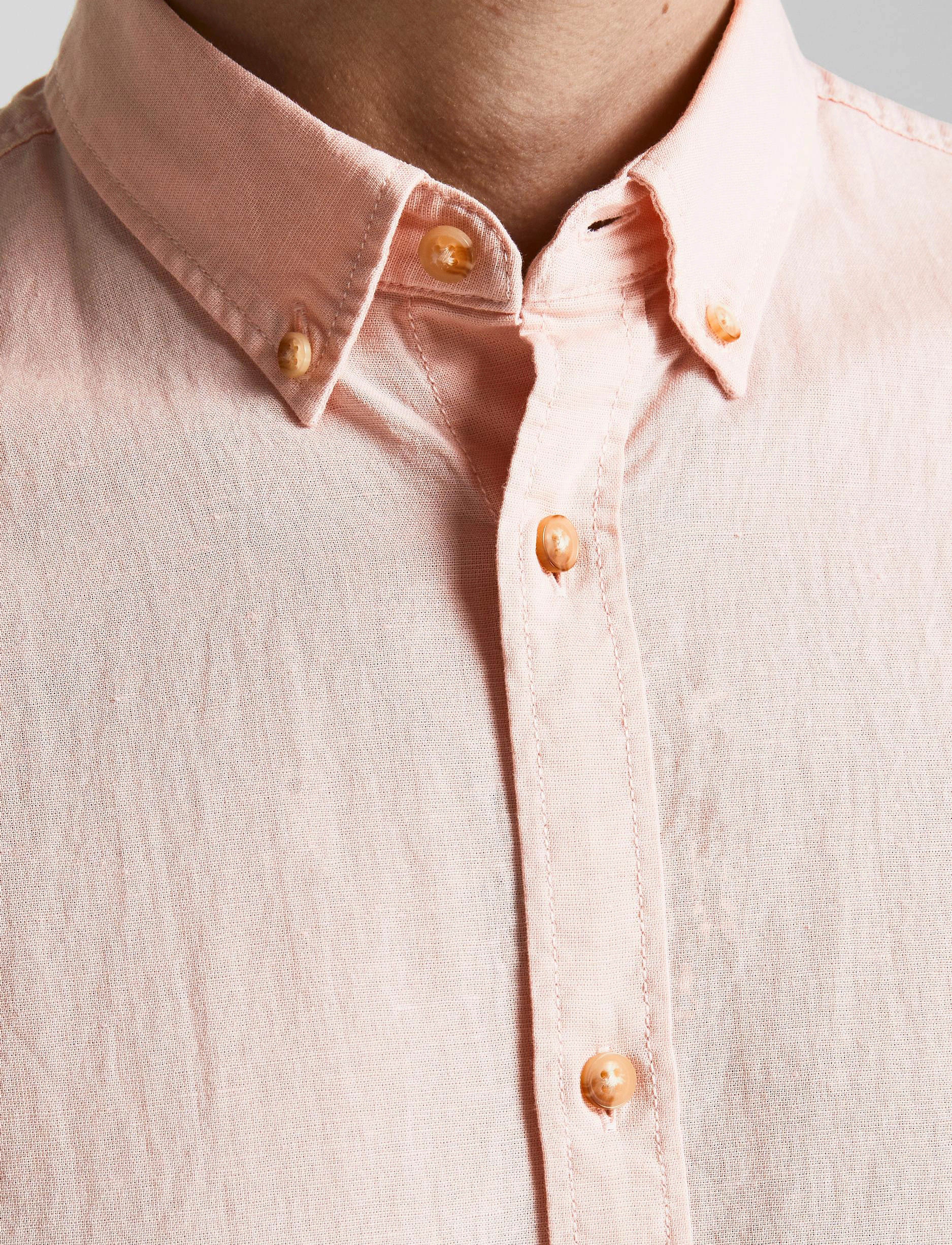 Jack & Jones - JJESUMMER SHIRT S/S S22 SN - peach whip - 5