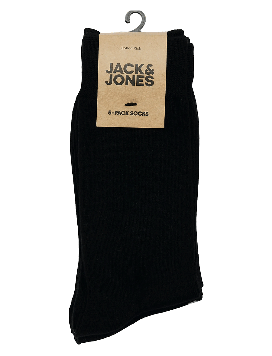 Jack & Jones - JACBASIC BAMBOO SOCK 5 PACK NOOS - sokker - black - 2