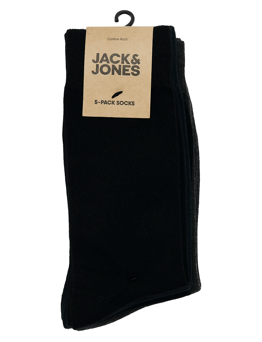 Jack & Jones - JACBASIC BAMBOO SOCK 5 PACK NOOS - tennissocken - black - 2