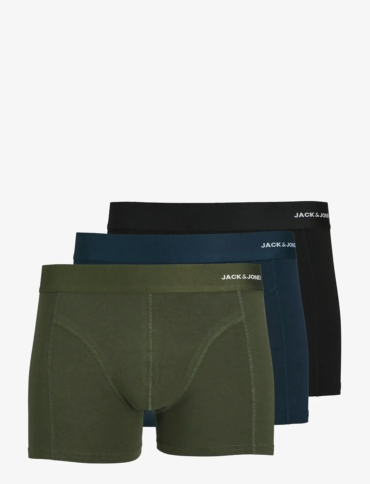 Jack & Jones - JACBASIC BAMBOO TRUNKS 3 PACK NOOS - die niedrigsten preise - forest night - 0
