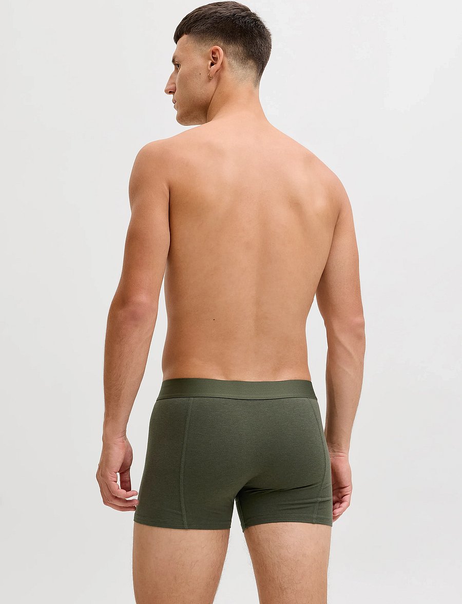 Jack & Jones - JACBASIC BAMBOO TRUNKS 3 PACK NOOS - multipakk aluspüksid - forest night - 3