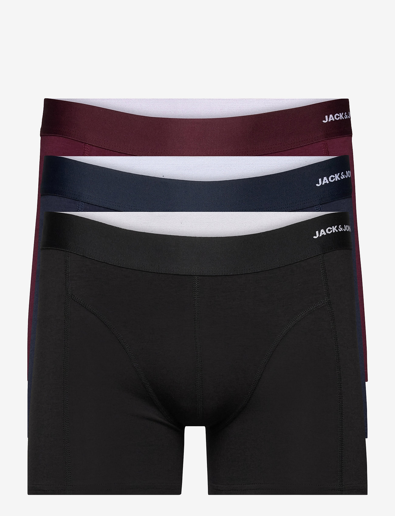 Jack & Jones - JACBASIC BAMBOO TRUNKS 3 PACK NOOS - lowest prices - port royale - 0