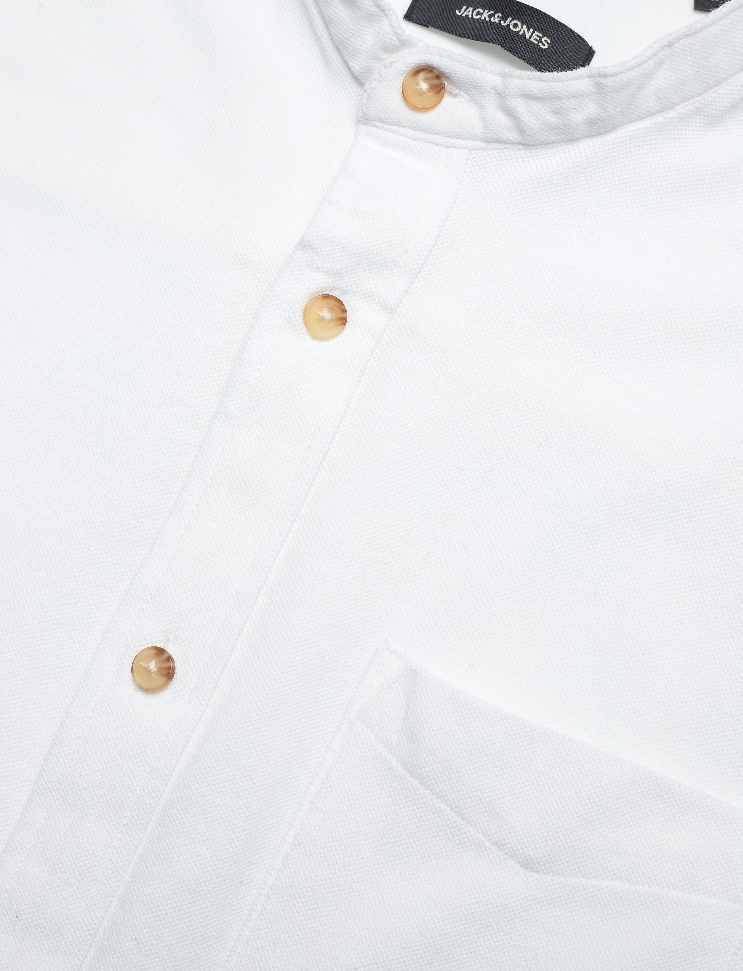 Jack & Jones - JJPIQUE BAND MELANGE SHIRT L/S - white - 3