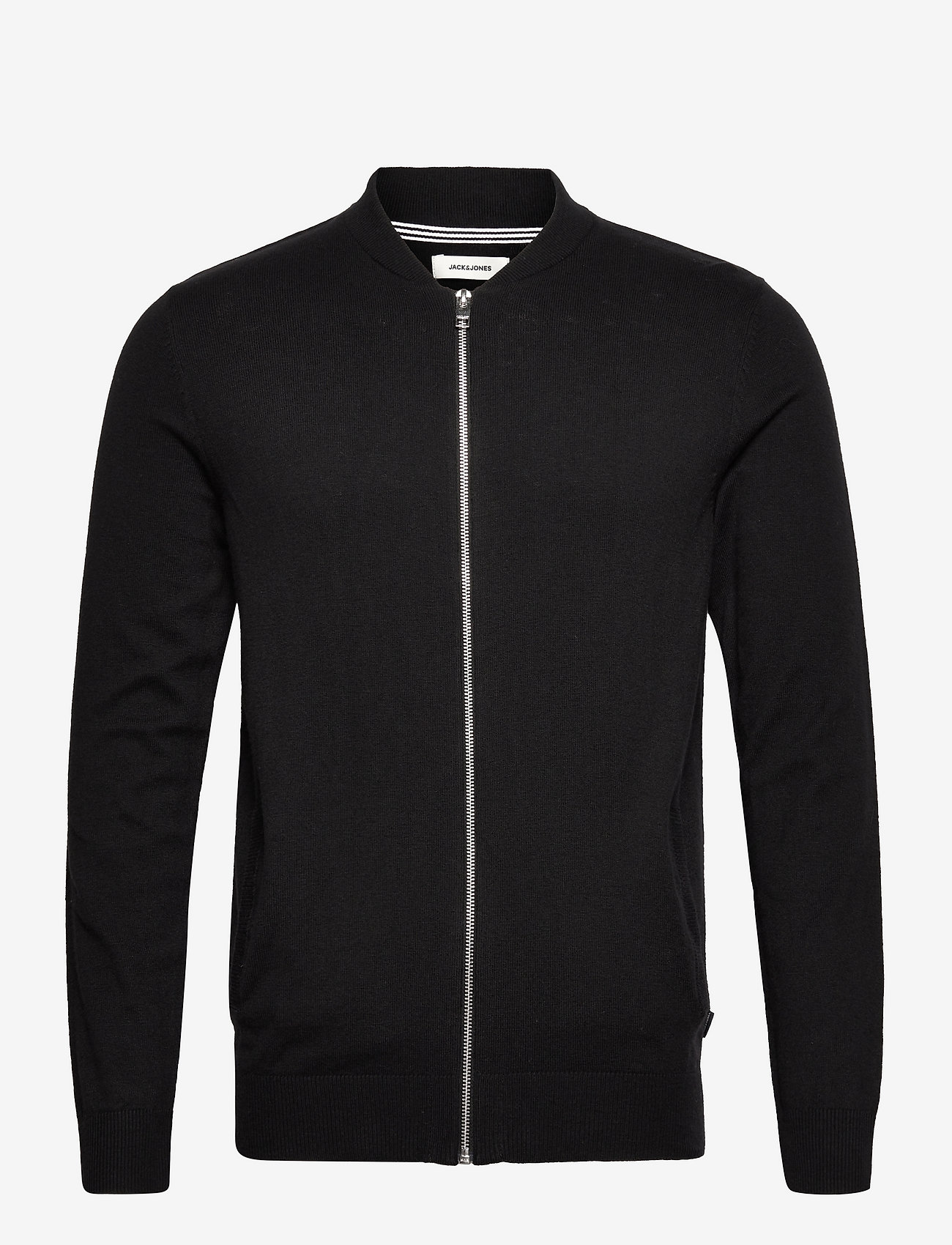 Jack & Jones - JJEMIL KNIT BASEBALL CARDIGAN - black - 0