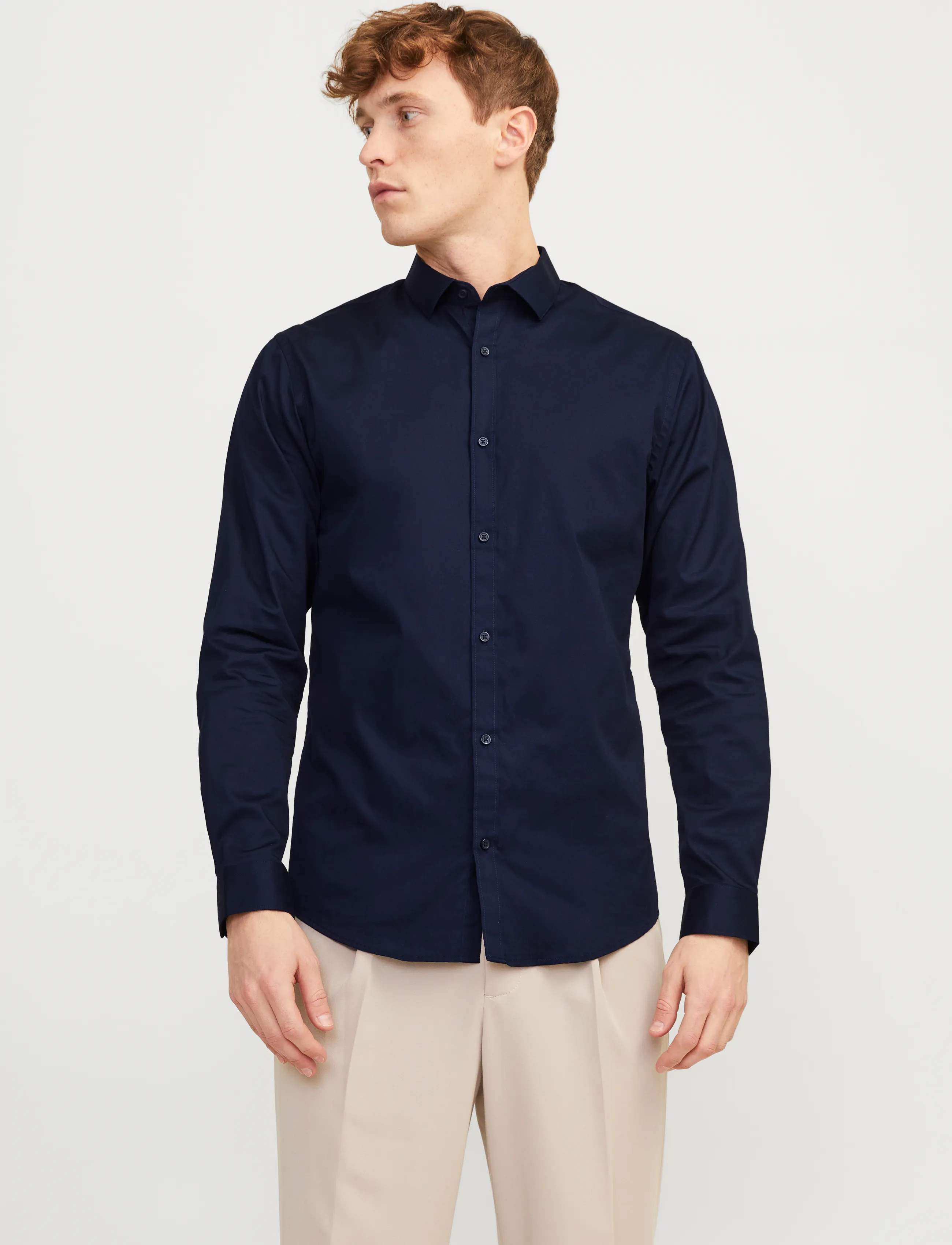 Jack & Jones JPRBLACARDIFF SHIRT L/S NOOS - Shirts - NAVY BLAZER / navy
