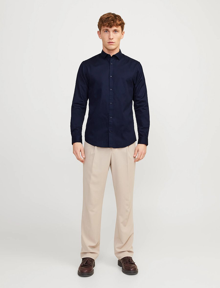 Jack & Jones - JPRBLACARDIFF SHIRT L/S NOOS - formal shirts - navy blazer - 3