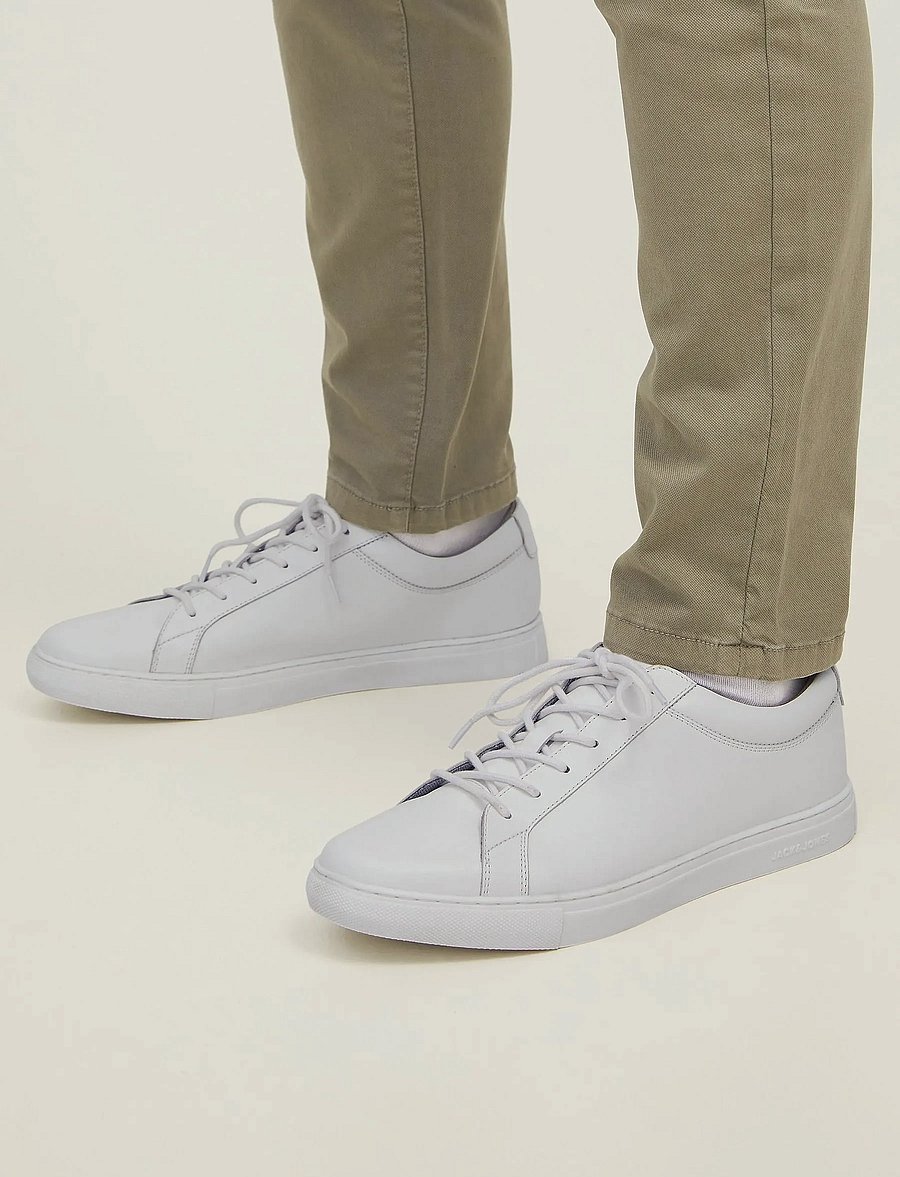 Jack & Jones - JFWGALAXY LEATHER - low-top sneaker - bright white - 5