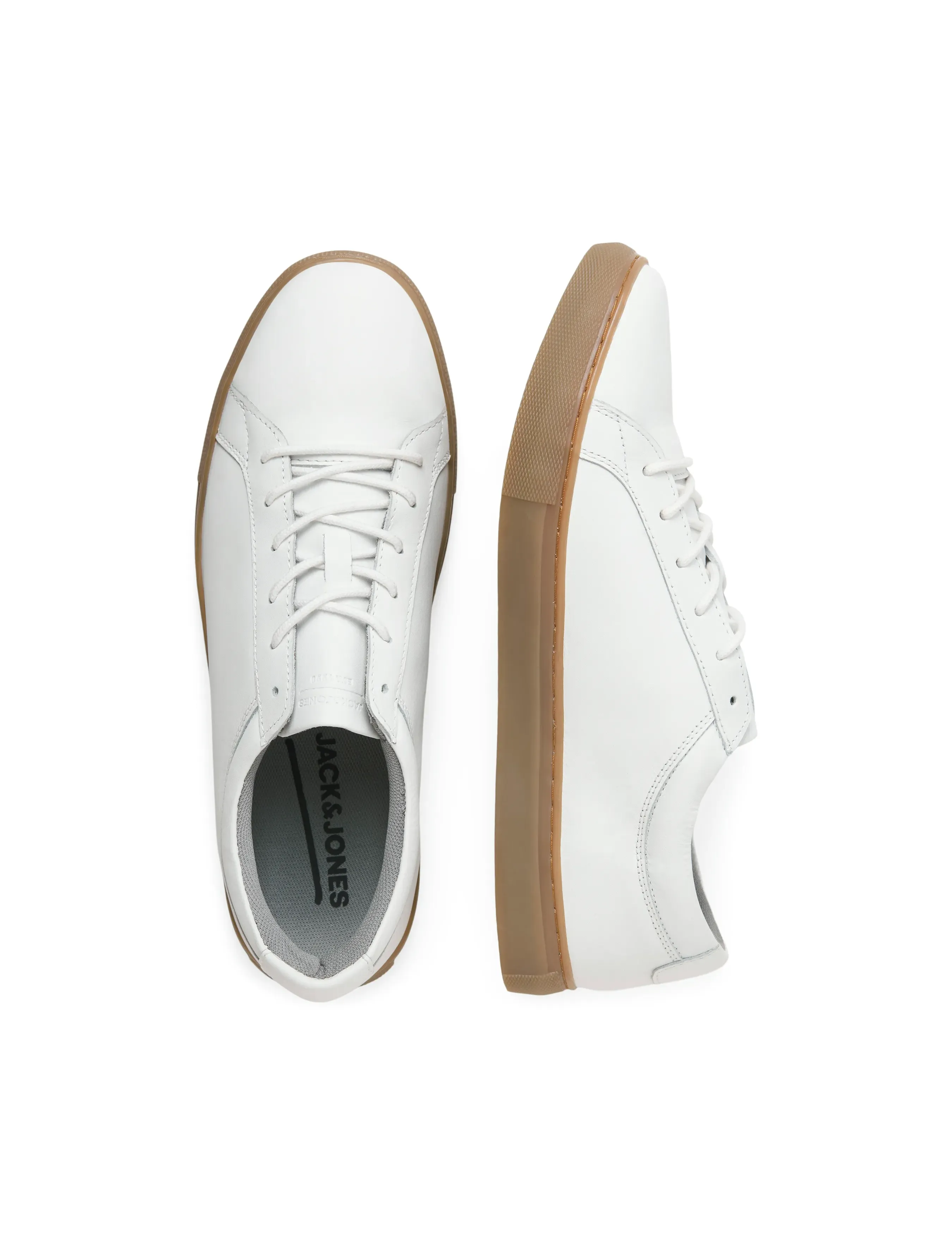 Jack & Jones - JFWGALAXY LEATHER - low tops - bright white - 0