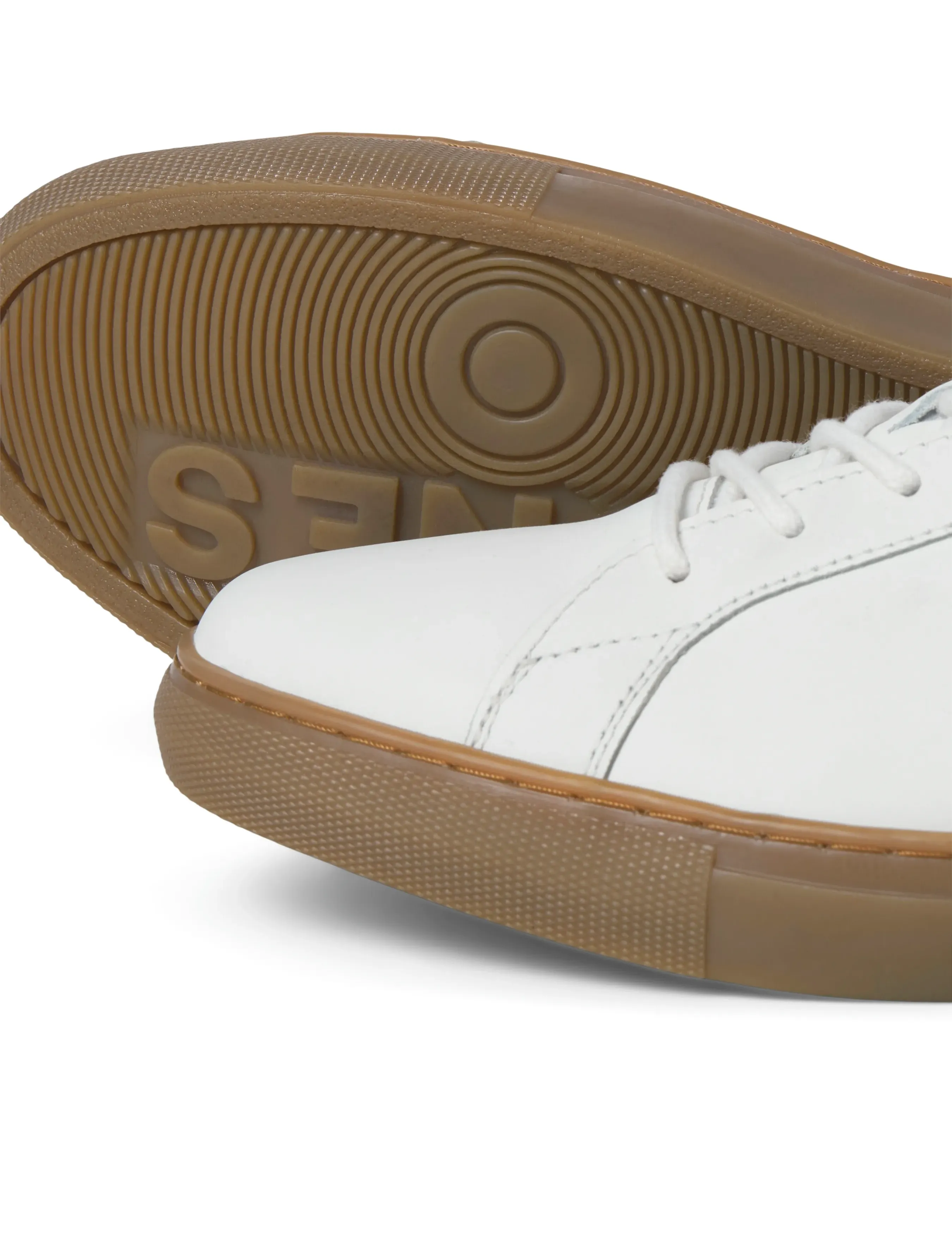 Jack & Jones - JFWGALAXY LEATHER - low tops - bright white - 4