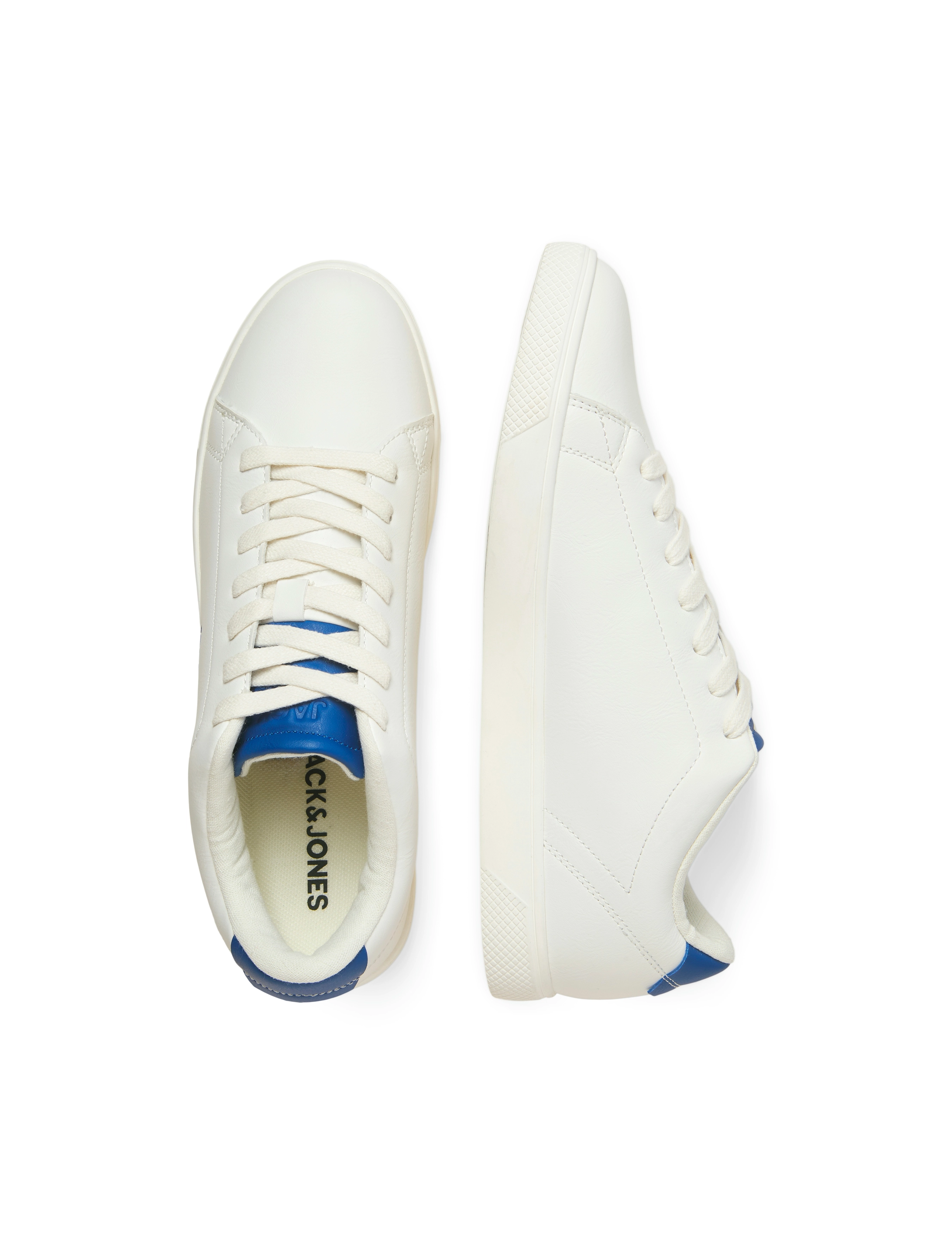 Jack & Jones JFWBOSS PU SNEAKER - Låga sneakers - WHITE / white