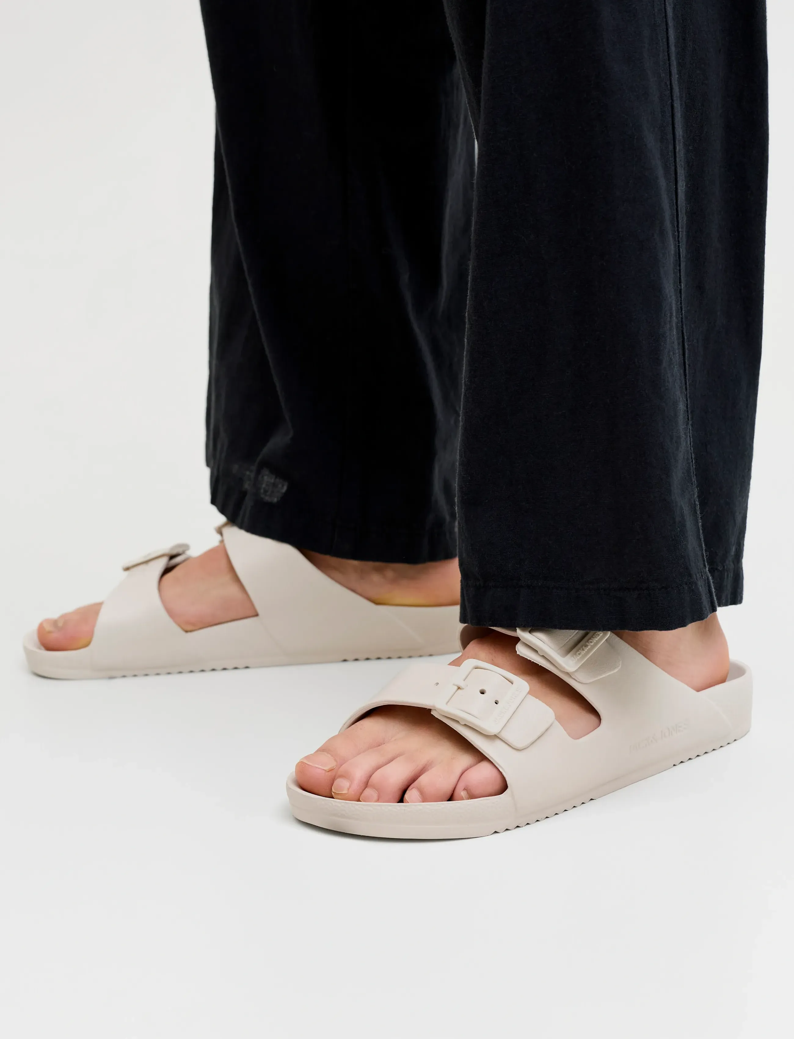 Jack & Jones Jfwcroxton Moulded Sandal Noos, 43, Summer Schuhe, Creme - Sandals, Männerswear