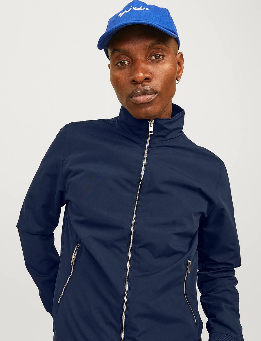 Jack & Jones - JJERUSH HARRINGTON BOMBER NOOS - vorjakkar - navy blazer - 5