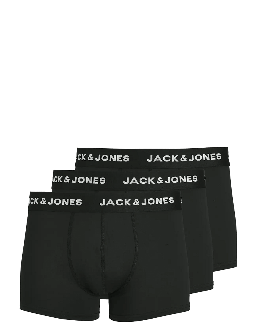 Jack & Jones - JACBASE MICROFIBER TRUNKS 3-PACK NOOS - multipack kalsonger - black - 1