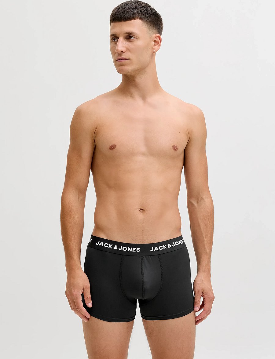 Jack & Jones - JACBASE MICROFIBER TRUNKS 3-PACK NOOS - multipack underbukser - black - 0