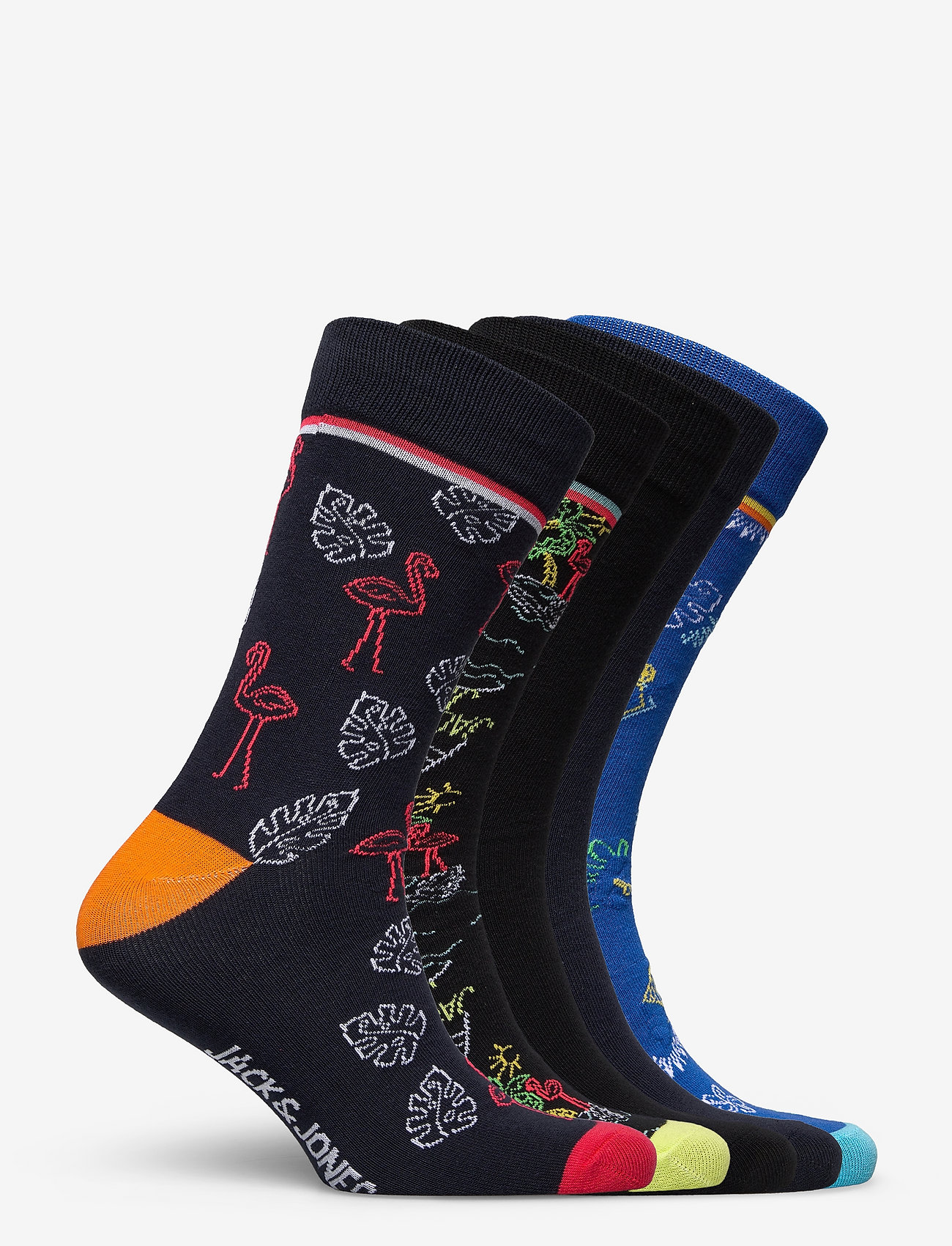 Jack & Jones - JACNEON TROPICAL SOCK 5-PACK - black - 1