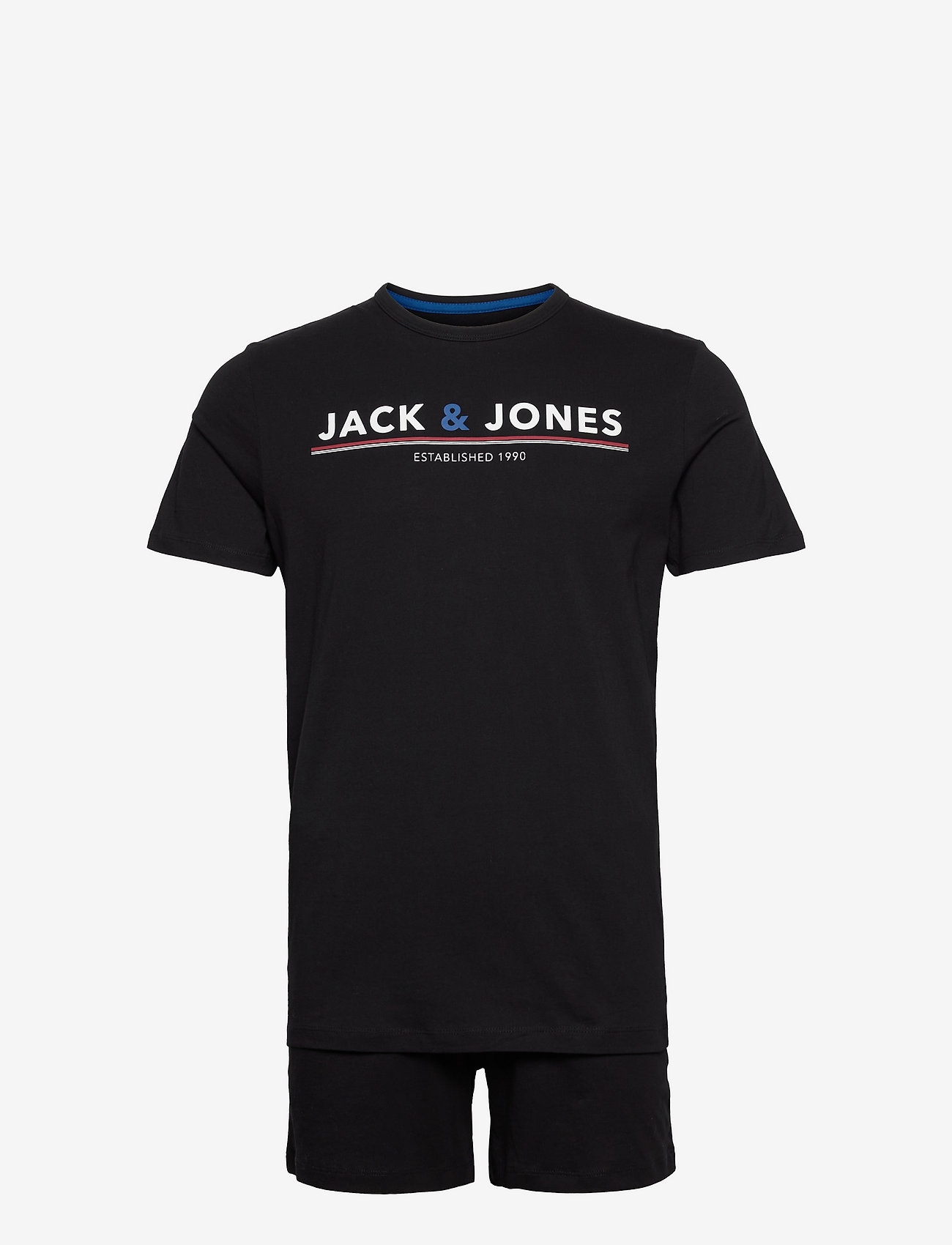 Jack & Jones - JACMONT TEE SS AND SHORTS LW GIFTBOX LN - black - 0