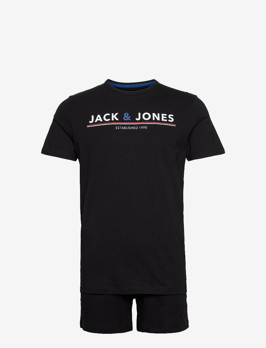 Jack & Jones - JACMONT TEE SS AND SHORTS LW GIFTBOX LN - black - 0