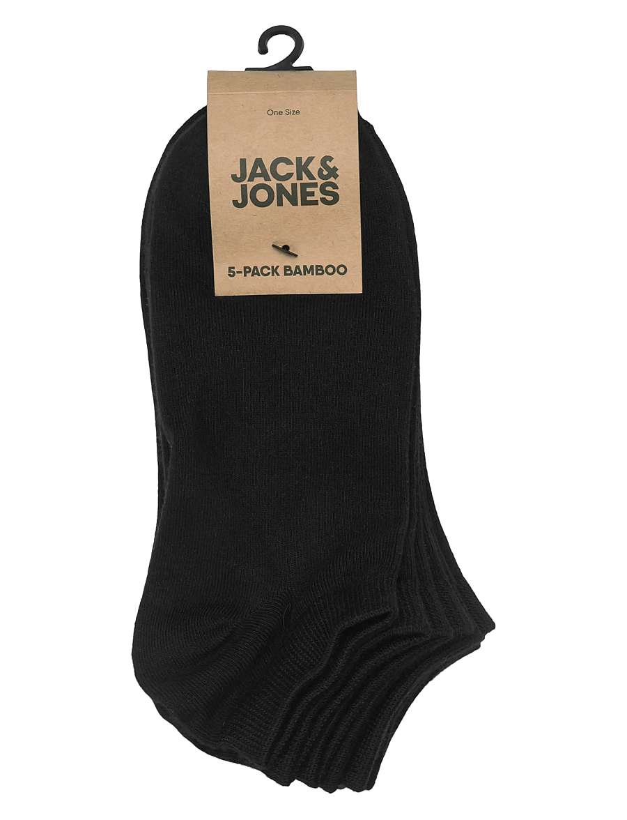 Jack & Jones - JACBASIC BAMBOO SHORT SOCK 5 PACK - multipakk sokid - black - 1