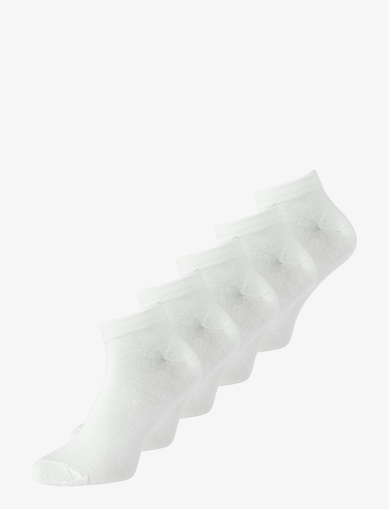 JACK & JONES Jacbasic Bamboo Kurz Socke 5 Pack Weiß - One Size - Herren