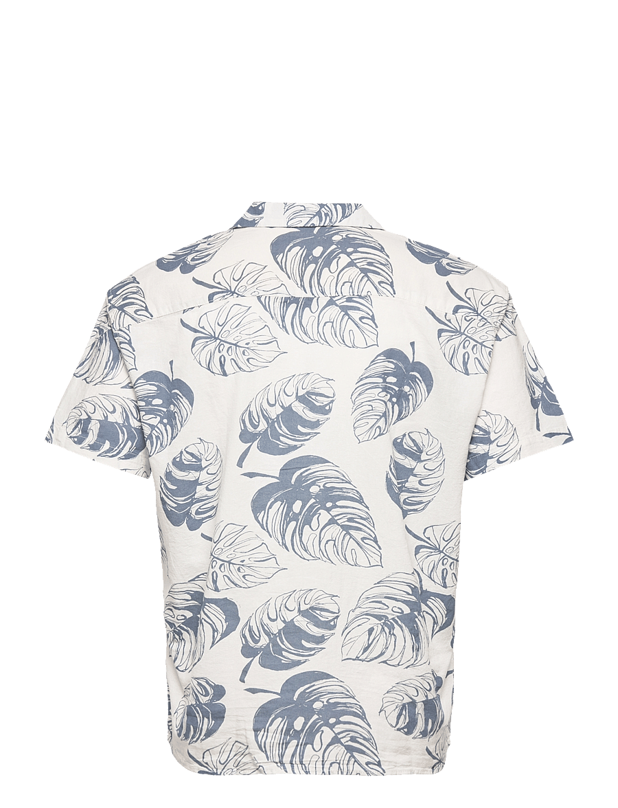 Jack & Jones - JORBREEZY RESORT FLORAL SHIRT SS LN - cloud dancer - 1